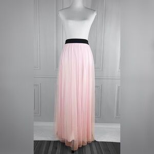 Pastel tulle maxi skirt